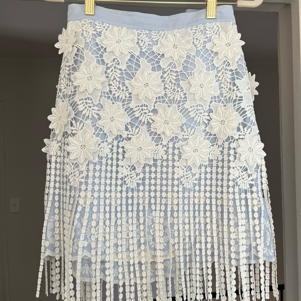 Alexis XS Floral Lace Skirt